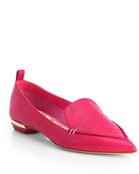Hot Pink Leather Shoes