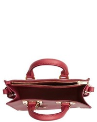 Sophie Hulme Albion Square Leather Tote Red