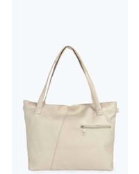 Boohoo Ruby Zip Detail Shopper Bag