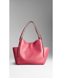 Burberry Small Leather Tote Bag