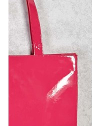 Forever 21 Faux Patent Leather Tote Bag