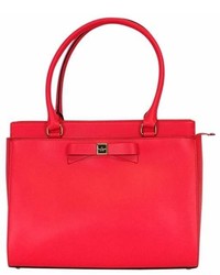 Kate Spade Hot Coral W Bow Tote