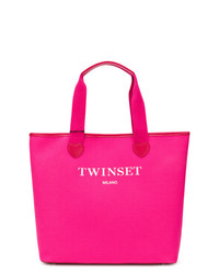 Twin-Set Logoed Heart Tote Bag