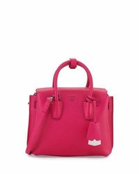 MCM Milla Mini Tote Bag Beetroot Pink