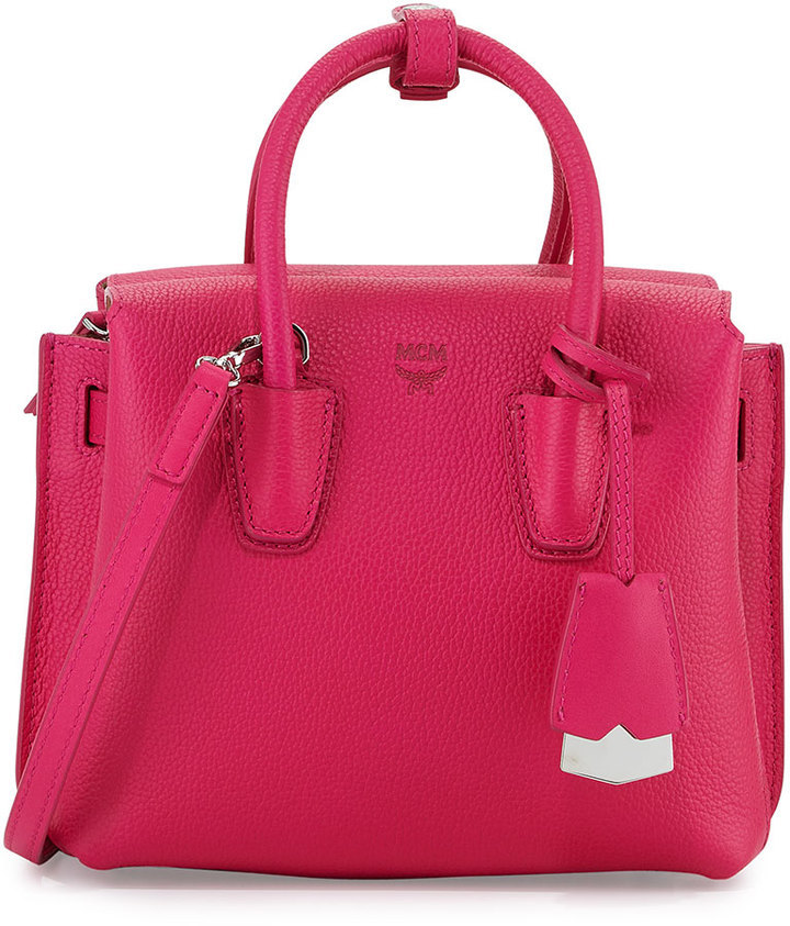 mcm pink tote bag