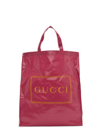 Gucci Pink Medium Logo Tote