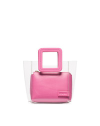 Staud Pink Shirley Mini Leather Tote Bag