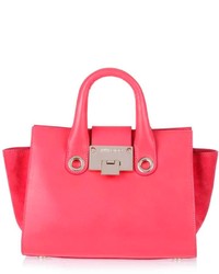 Jimmy Choo Riley S Hot Pink Leather Tote