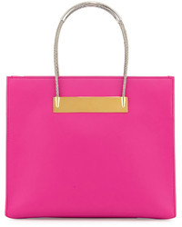 Balenciaga Small Cable Shopper Bag With Strap Hot Pink