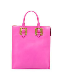 Sophie Hulme Soft Buckled Zip Tote Bag Hot Pink