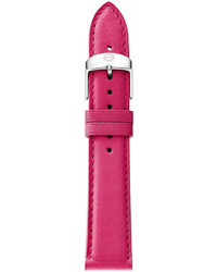 Michele 16mm Calfskin Watch Strap Sea Pink