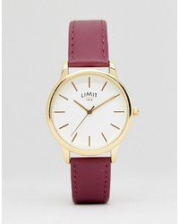 Limit 623537 Faux Leather Watch In Pink