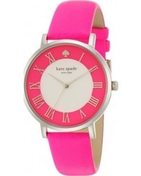 Kate Spade 1yru0549 Ladies Metro Grand Pink Leather Strap Watch