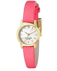 Kate Spade New York 1yru0830 Tiny Metro Gold Tone Watch With Pink Leather Band