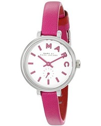Marc by Marc Jacobs Mbm1353 Stainless Steel Watch With Skinny Pink Leather Band