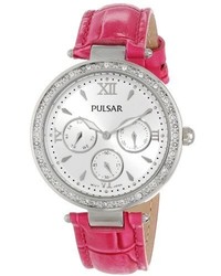 Pulsar Pp6107 Analog Display Japanese Quartz Pink Watch