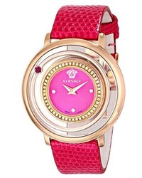 Versace Vfh150014 Venus Analog Display Quartz Pink Watch