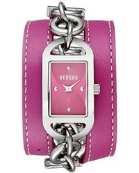 Versus By Versace Sog010014 Riviera Beach Analog Display Quartz Pink Watch