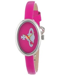 Vivienne Westwood Vv019pk Medal Swiss Quartz Pink Leather Strap Watch