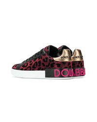 Dolce & Gabbana Leopard Print Sneakers