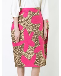 Comme Des Garçons Vintage 2d Leopard Skirt