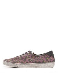Marc Jacobs Canvas Lenny Leopard Sneaker