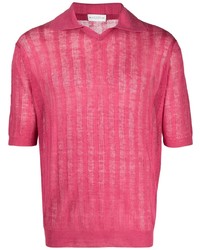 Ballantyne Ribbed Linen Polo Shirt