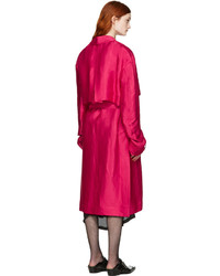 Haider Ackermann Pink Twill Trench Coat