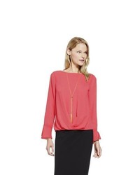 Vince Camuto Flutter Cuff Foldover Blouse