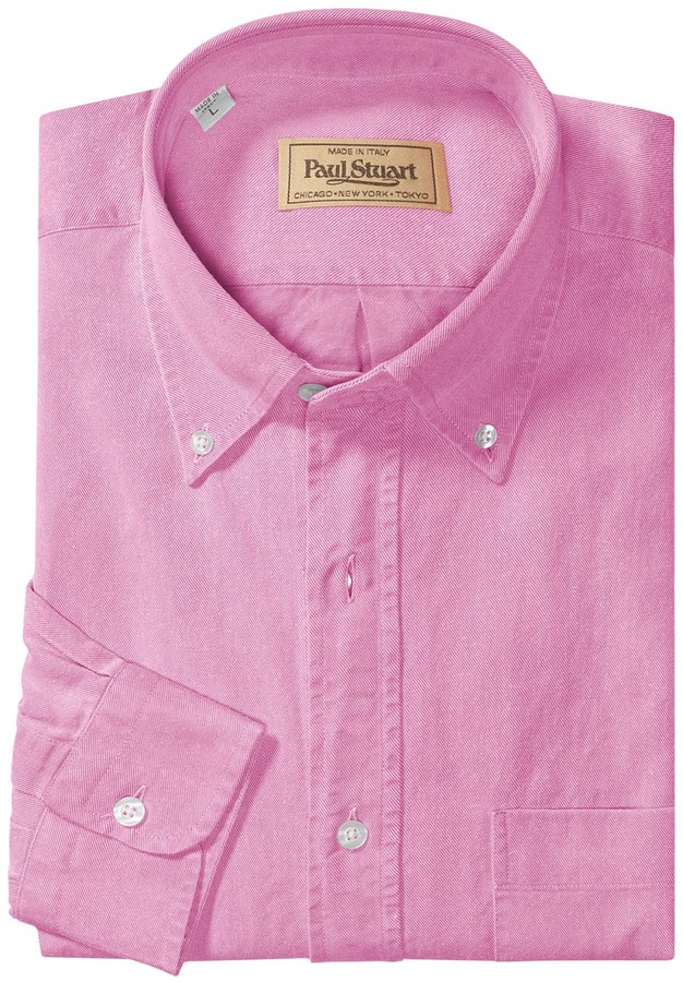 IJver Donker worden Melodieus Paul Stuart Button Down Collar Sport Shirt Long Sleeve, $89 | Sierra  Trading Post | Lookastic