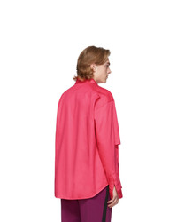 Balenciaga Pink Double Sleeve Shirt