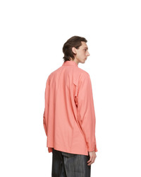 Issey Miyake Men Pink Flat Shirt
