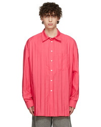Jacquemus Pink La Montagne La Chemise Plisse Shirt