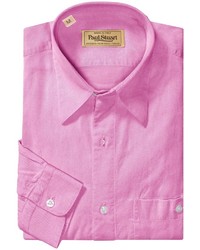 Paul Stuart Point Collar Twill Sport Shirt Long Sleeve