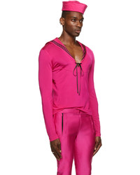 Jean Paul Gaultier Pink Les Marins Vareuse Long Sleeve T Shirt