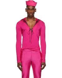 Jean Paul Gaultier Pink Les Marins Vareuse Long Sleeve T Shirt