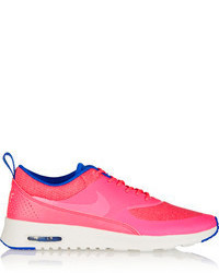 Nike Air Max Thea Premium Coated Mesh And Leather Sneakers