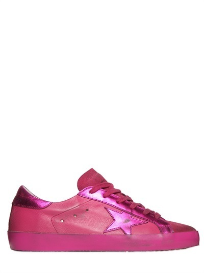 hot pink golden goose sneakers