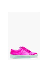 Marc by Marc Jacobs Fuchsia Pink Satin No Lace Cute Kicks Sneakers