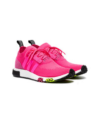 adidas Pink Nmd Racer Primeknit Sneakers