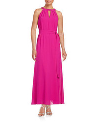 Belle By Badgley Mischka Stone Accented Maxi Dress
