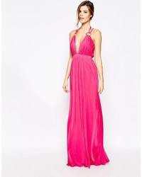 Forever Unique Cindie Plunge Neck Maxi Dress