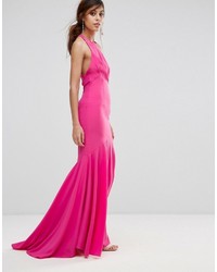 Jarlo Fishtail Maxi Dress With Open Bow Back