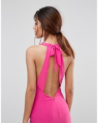 Jarlo Fishtail Maxi Dress With Open Bow Back