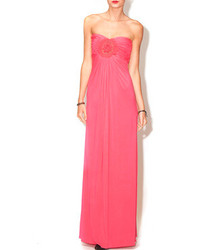 Sky Pink Strapless Maxi