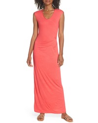 Fraiche by J Ruched Jersey Maxi Dress