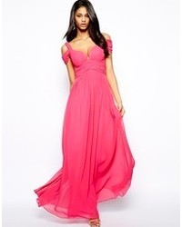 Forever Unique Sweetheart Maxi Dress With Off Shoulder