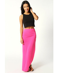 Boohoo Soraya Thigh High Split Maxi Skirt | Where to buy & how to wear