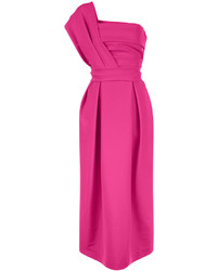 Preen by Thornton Bregazzi Hot Pink One Shoulder Ace Dress