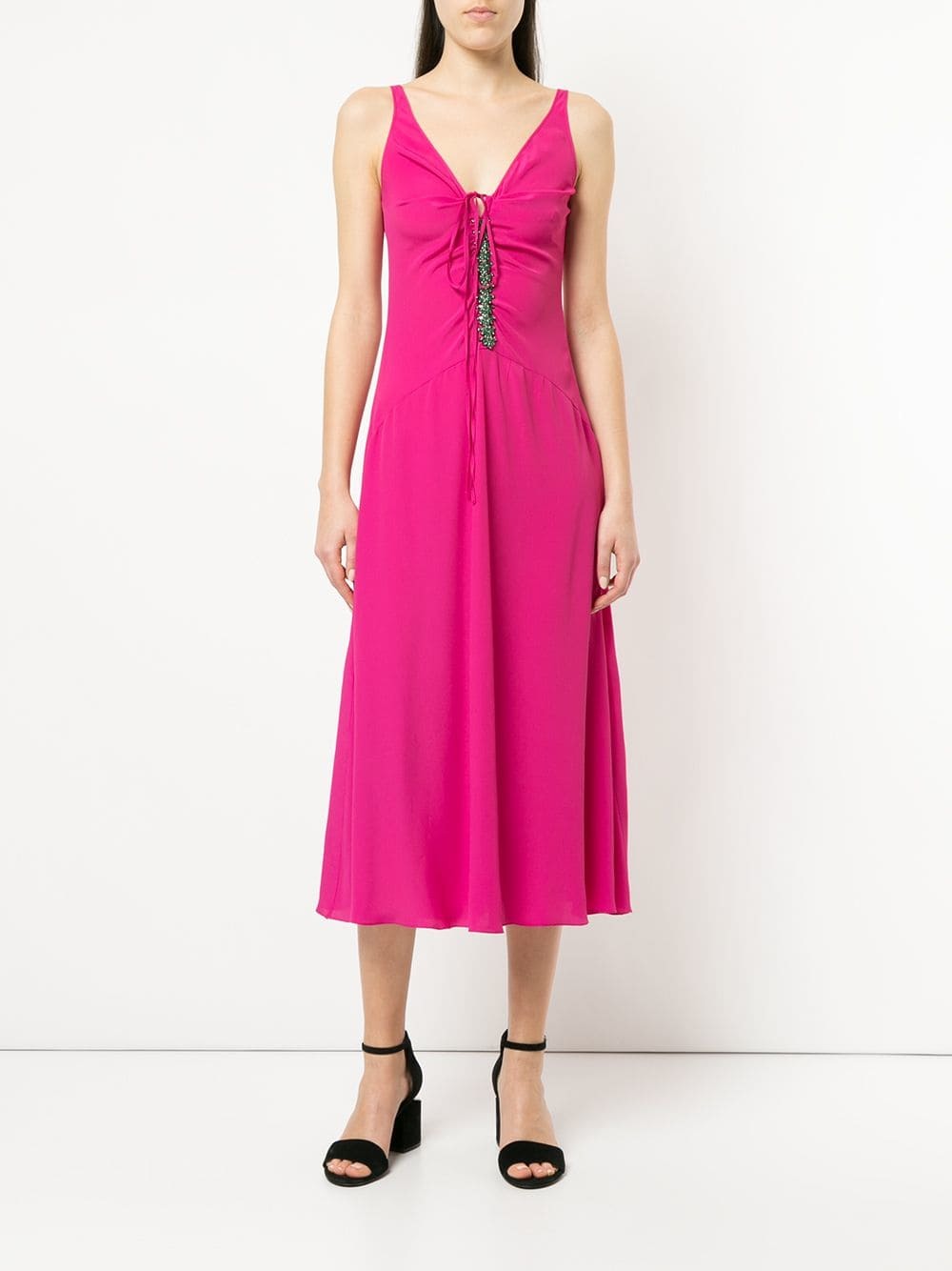 N°21 N21 Jewel Embellished Drop Waist Dress, $441 | farfetch.com ...